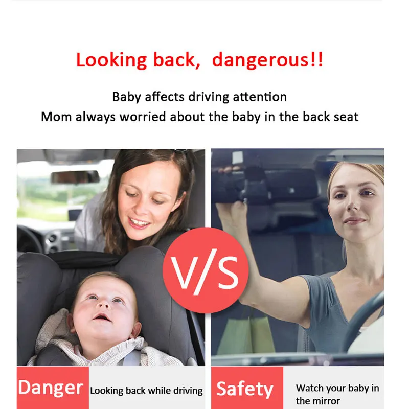 Espejo de observaci&oacute;n para asiento inverso de beb&eacute; con dise&ntilde;o de jirafa, retrovisor auxiliar para Carro de beb&eacute;, espejo de monitoreo de seguridad para ni&ntilde;os-4