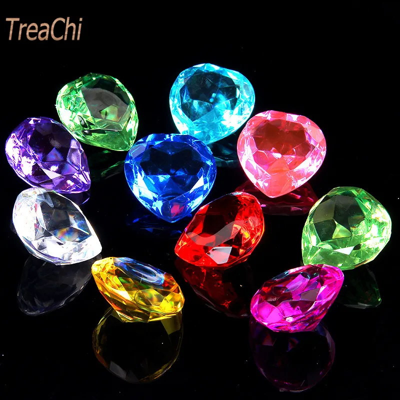 Акриловый кристалл в форме сердца драгоценный камень пластиковые аксессуары