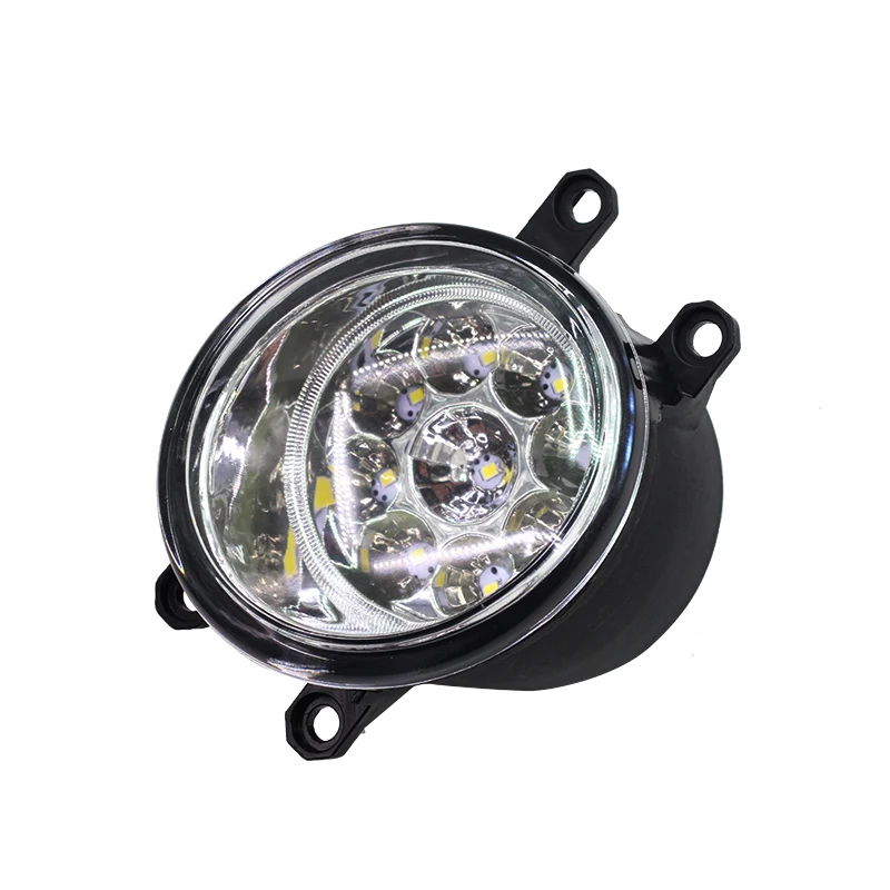 cawanerl 1 pair h8 h11 car daytime running light fog light drl led light white blue orange for toyota yaris vitz hatchabck 2005 free global shipping