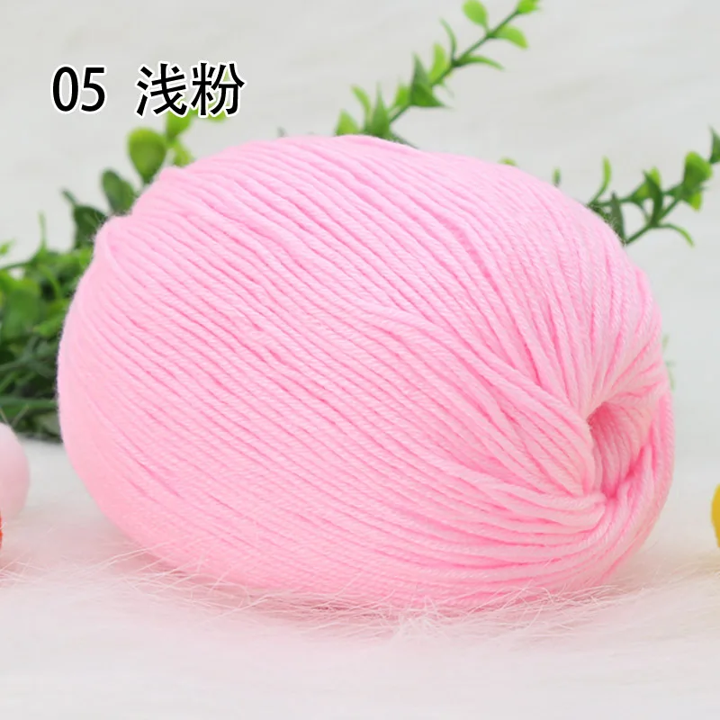 50 г/шт. чесаный молочная хлопковая пряжа кроше нескатывающаяся верхняя одежда