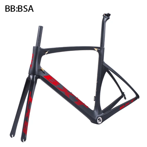 bxt red logo BXT дороги углерода Велосипеды рама углеродного 700c Bicicleta углерода велосипед Рама V-тормоза дорожный велосипед набор Рам 49/52/54/56 см - Цвет: bxt red logo