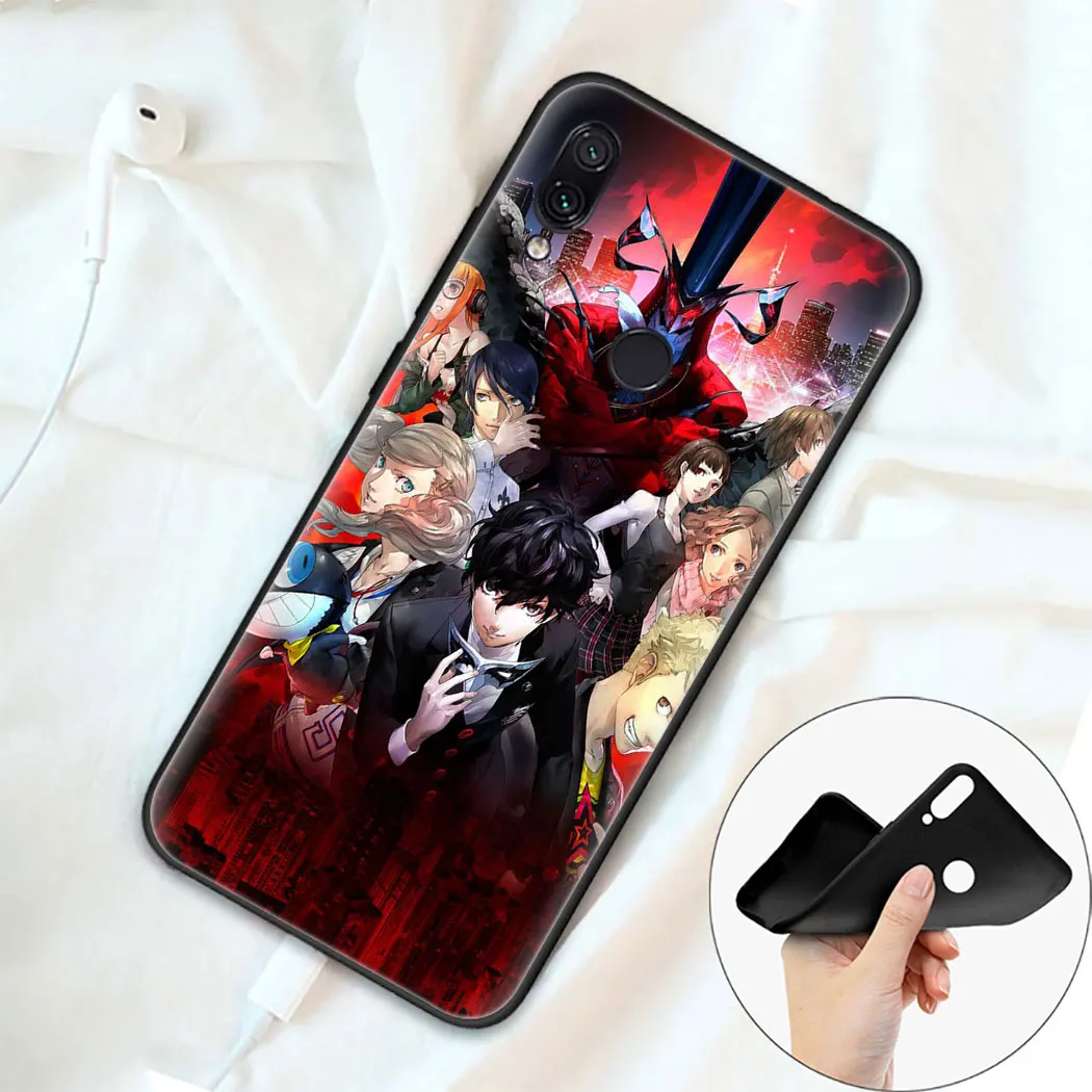 Мягкий чехол Persona 5 p5 для Xiaomi mi Red Note 10 9T 7 8 Pro CC9E x 2S MAX 3 8T|Чехлы-накладки| |