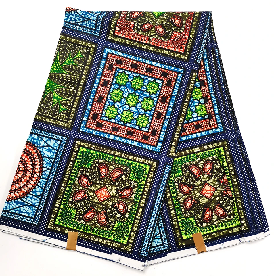 

6 Yards Mitex Wax Print/ African Fabrics Kitenge/Pagnes/Tissues Africain/ Lapa/Chitenge HSH-92