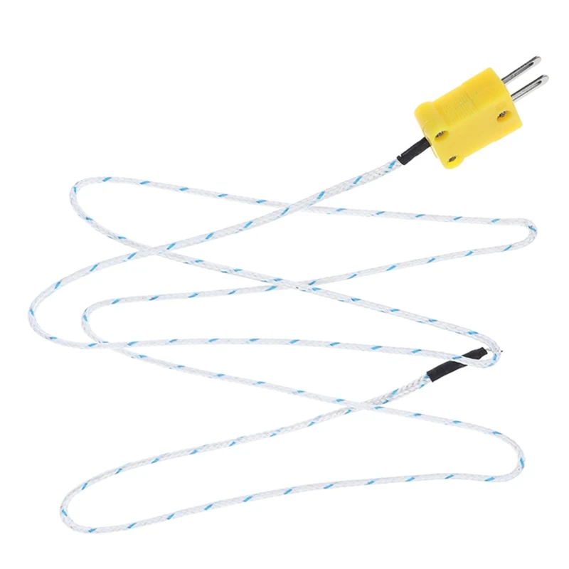 

5Pcs 3M K Type Thermocouple Temperature Probe Sensor Temperature Sensing Line K Type Mini-Connector Thermocouple Wire Range 19QB