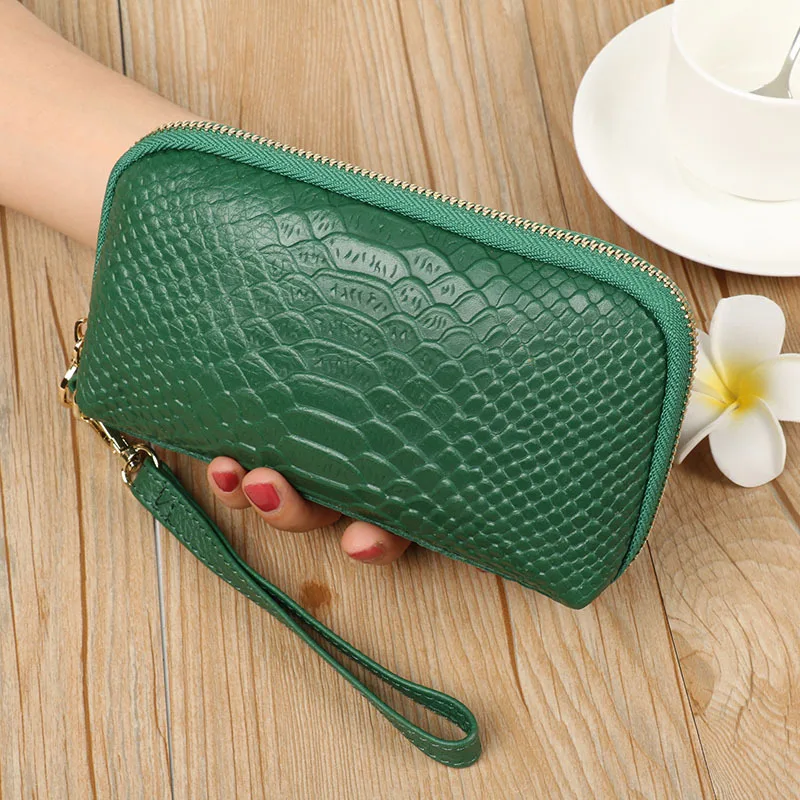 

New Fashion Leather Wallet Clutch Bag Women's Large-capacity Change Mobile Phone Bag Multifunctional Clutch Card Holder