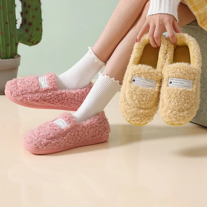 Womens Fluffy Slippers Cute Velvet Plush Best House Slippers Non Slip  Platform Casual Winter Slippers For Women Soft Designer