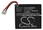 Аккумулятор Cameron Sino 230 мАч для Logitech H800,533-000067,AHB472625PST,LN: 1109,LN: 1110