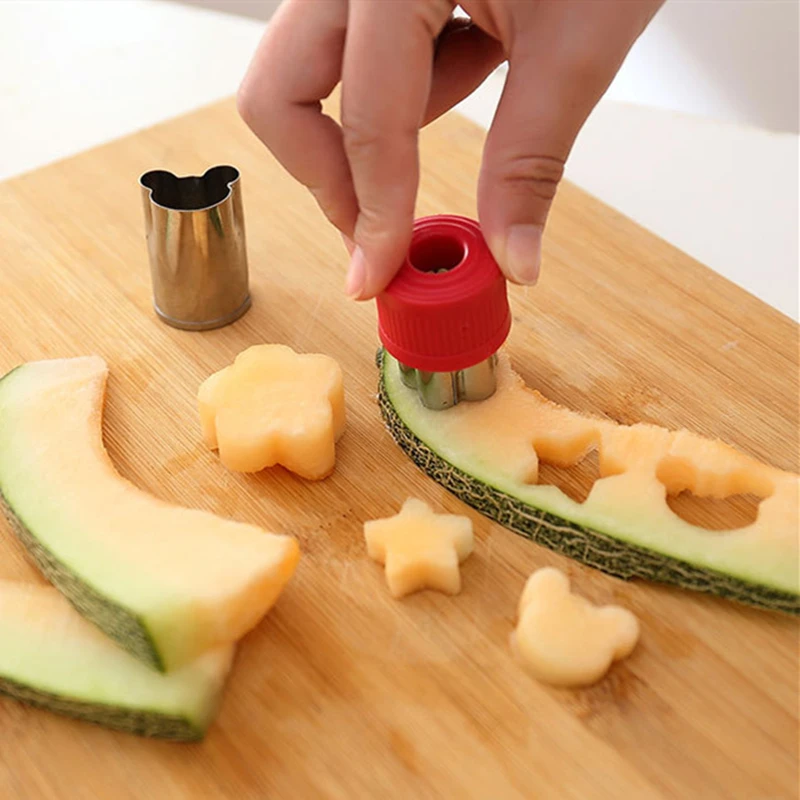 8 шт. креативные формы с принтом печенья из мультфильма цветочный тип овощные