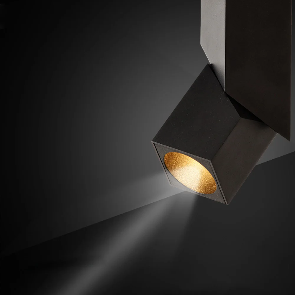 Homluce светодиодный ные светильники 360 произвольные Угловые точечные AC COB Nordic square потолочные трековые домашнее