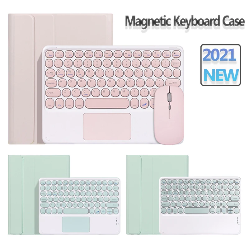 

Tablet Keyboard Mouse Case for IPad Pro 11 2020 Air 4 10.9 Magnetic Smart Case with Keyboard for IPad Air 1 2 9.7 10.5 10.2 8th