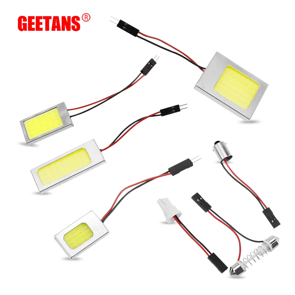 Светодиодная Автомобильная панель GEETANS 18/24/36/48 SMD супербелая ламсветильник для