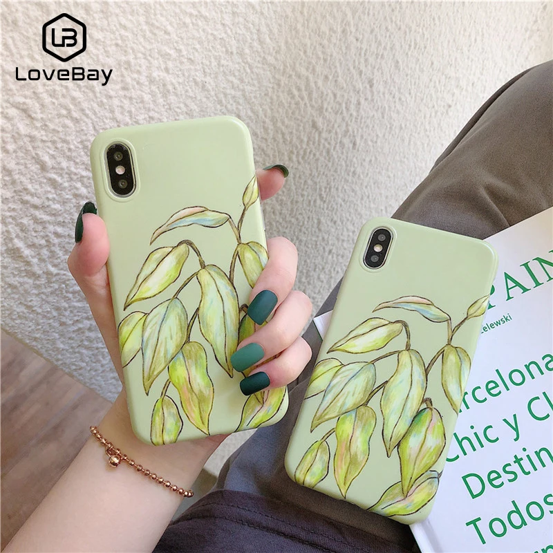 Lovebay популярный винтажный свежие банановые Чехлы для телефона с листом iPhone XS Max XR X