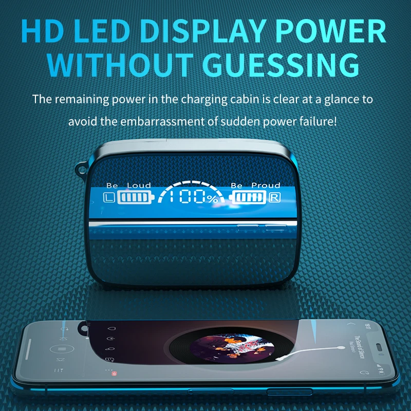 

TWS Wireless Bluetooth 5.1 Headphones True Sports Gaming Headset 9D Stereo Earphone with Mic for Xiaomi Iphone Earbuds for Honor