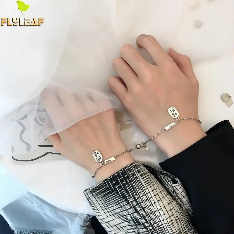 Женский бумажный браслет Flyleaf Изящные Ювелирные Браслеты из серебра 925 пробы с