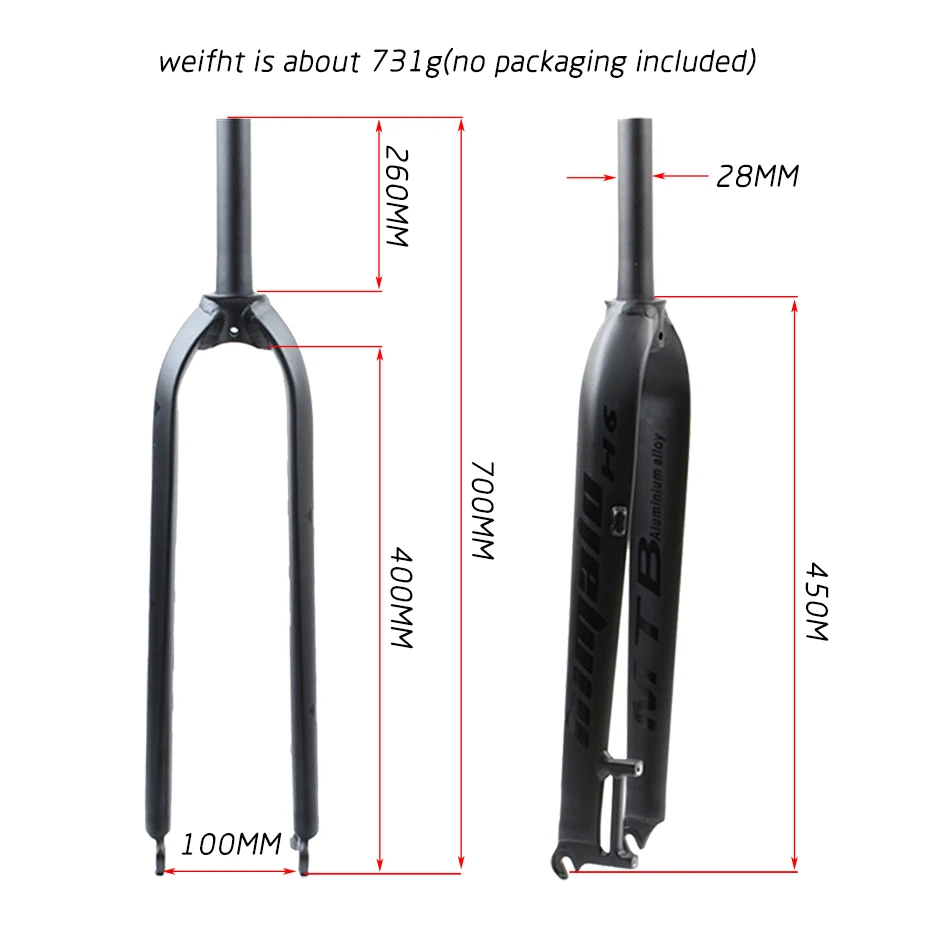 Authentische MOSSO-M6 festplatte gabel MTB горный велосипед scheibenbremsen 2" 27,5" 2" fahrrad gabel kegel rohr und Gerade rohr