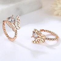 2021 new creative silver color butterfly earrings personalized crystals women girls romantic jewelry brincos pendientes