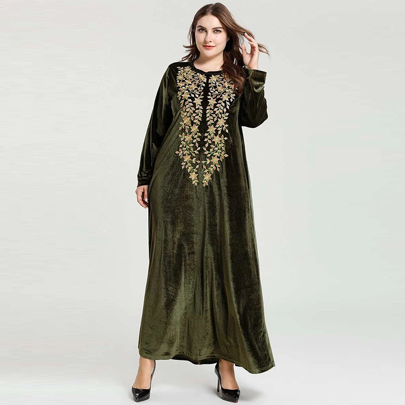Мусульманское модное женское платье большого размера Дубай арабский Ближний