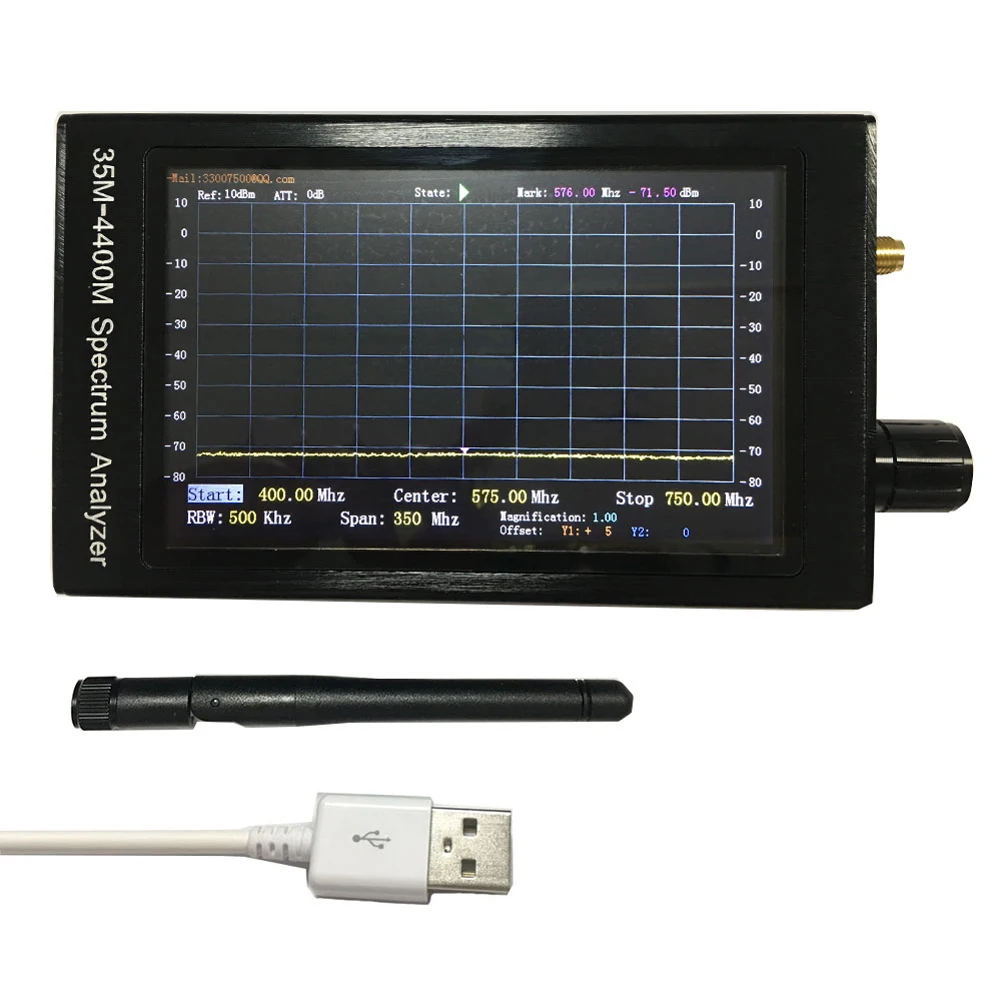 

35M-4400MHZ 4.3 Inch TFT LCD Color Display Screen Spectrometer Microcontroller High-Precision Accuracy Specturm Analyzer