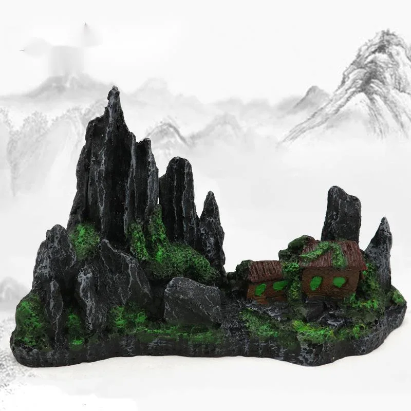

Aquarium Decoration Fish Tank Landscaping Artificial Resin Rockery Ornaments Aquascape Landscape Decor Aquarium Accessories