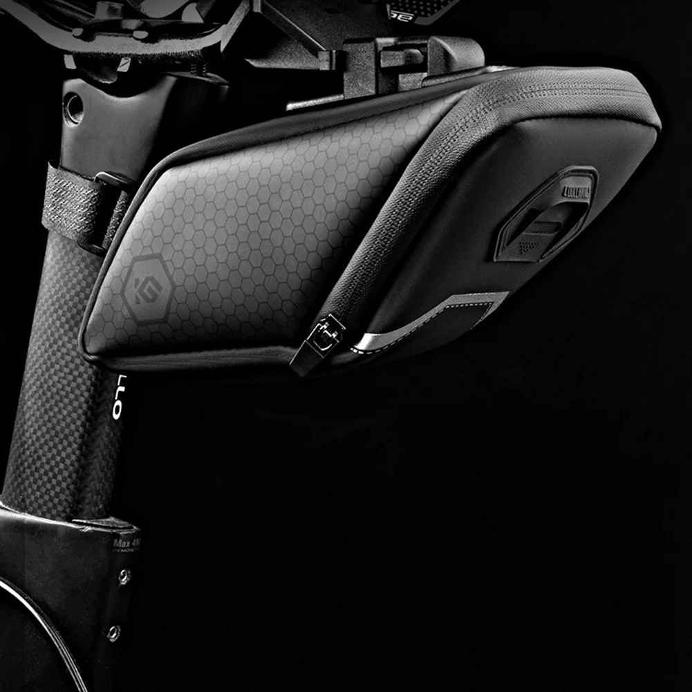 

1.2L Waterproof Bicycle Saddle Bag Refletive Rear Large Capatity Seatpost Tail Pouch MTB Bike Bag Pack Cycling Accessories