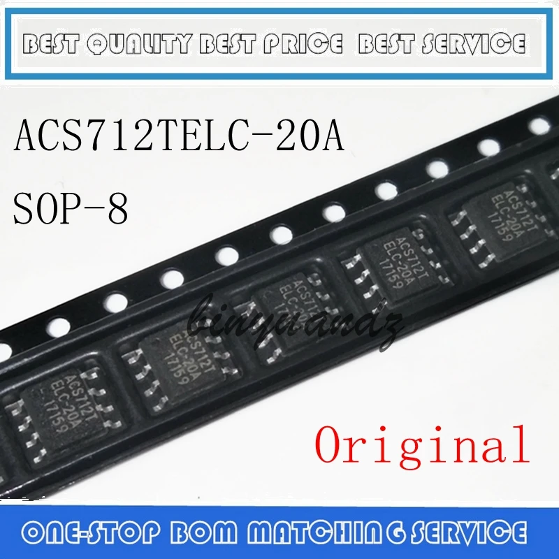5 шт.-20 шт. ACS712ELCTR-20A SOP-8 ACS712-20A ACS712T ACS712TELC-20A ACS712 SOP Датчик тока 20A В в наличии |