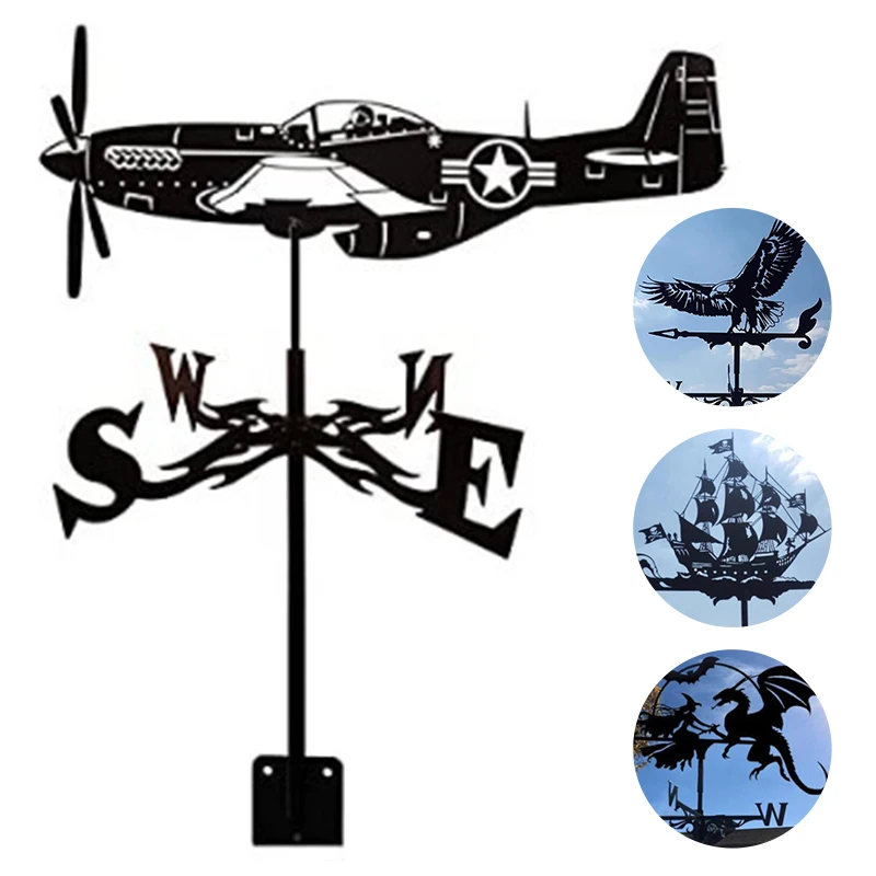 

Weather Vane For Garden, Metal Weathervane Outdoor Farm Weather Vane Roof