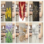 Элегантные цветы белые цветы наклейки на стену двери холодильника самоклеющиеся виниловые обои роспись искусство наклейка на холодильник