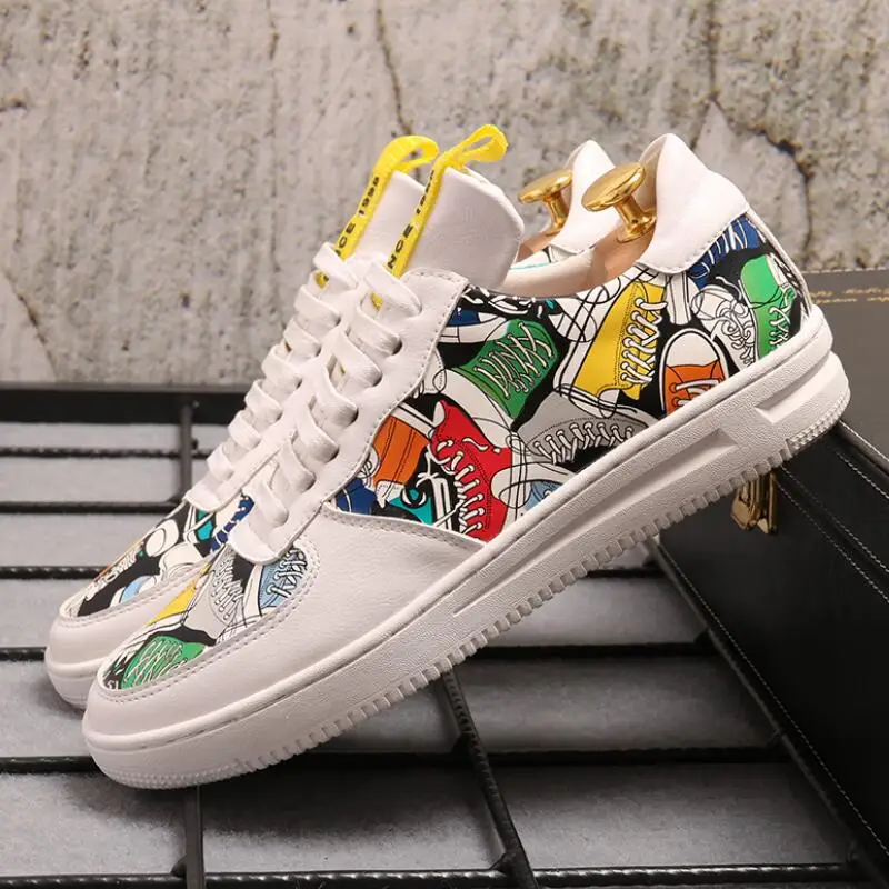 

JHGCCL Men Shoes Sneakers Waterproof Solid Tpu Pu Adult Lace Up Leather Casual Shoes Men's Shoe New Product