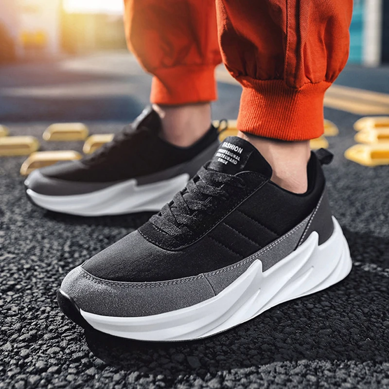 GPQPXW Shark Design Bottom Tennis Shoes Men's Mesh Casual Sports Dark Gray | Обувь