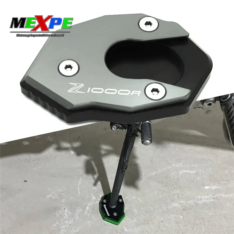 

Applicable to Kawasaki z1000r CNC aluminum alloy temples enlarged pads parking feet widened pads Z1000R 2017 2018 2019 2020 2021