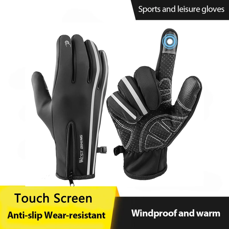 

Перчатки унисекс, водонепроницаемые, зимние, для лыж, для сенсорного экрана, теплые, для велоспорта