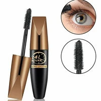 portable longlasting quick drying smudge proof 4d silk fiber mascara voluminous fiber lashes eye makeup tool extension