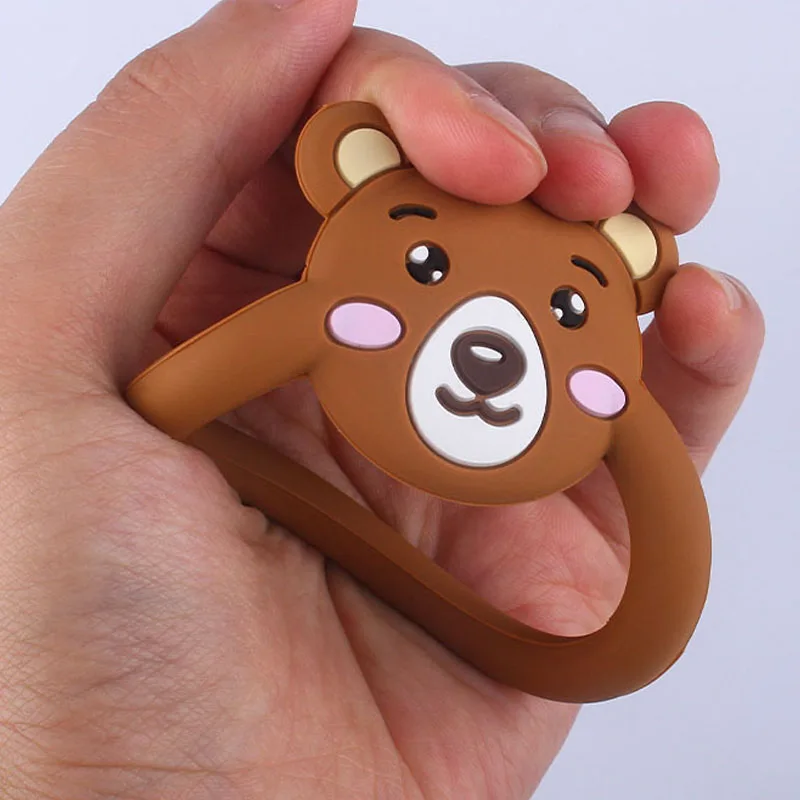 Chupete de silicona con dibujos animados para beb&eacute;, cuidado de la dentici&oacute;n, sin BPA, collar de juguete-2