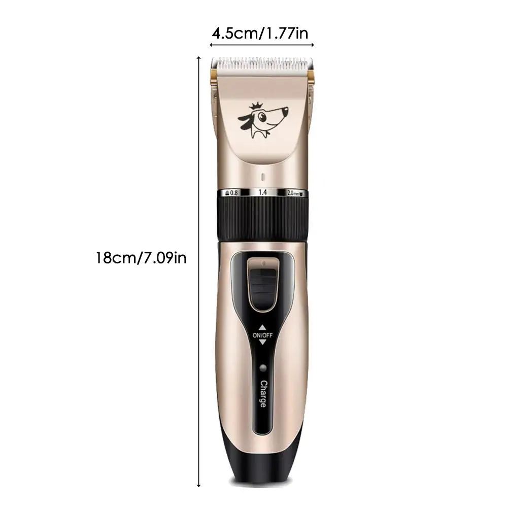 

Professional Dog Clipper USB Rechargeable Dog Hair Trimmer Low-noise Electrical Pet Hair Clipper Five-speed Fine-tuning Wheel