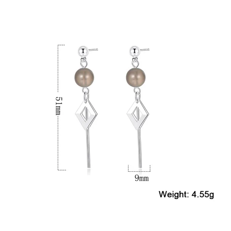 Женские серьги с кисточками XIYANIKE длинные висячие из стерлингового серебра 925