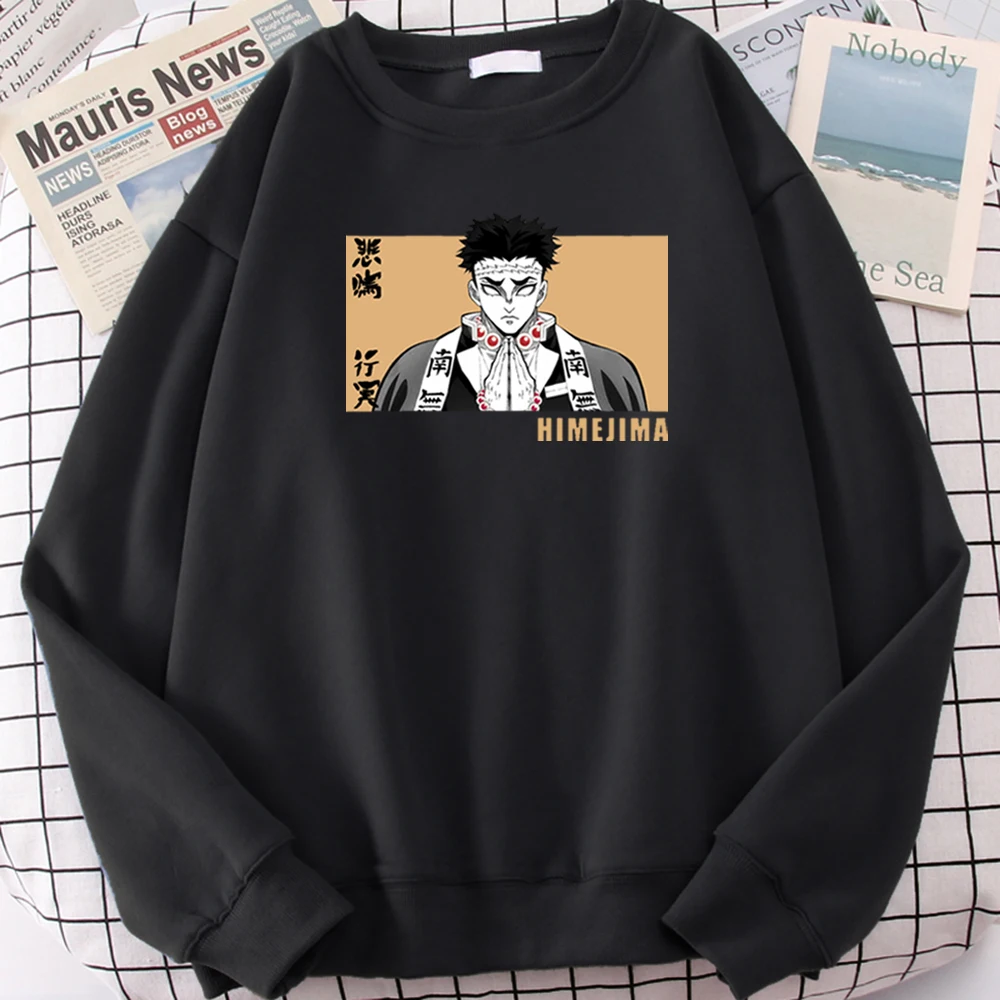

Мужской свитшот с рисунком из аниме «рассекающий демонов», большой размер, Женская манга, японская манга Himejima Kyoumei, осенний Повседневный фли...