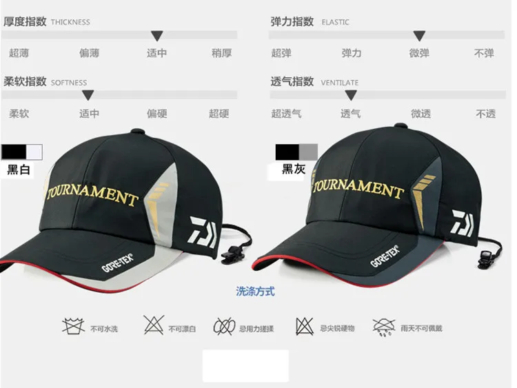 Мужские шапки DAIWA для рыбалки Солнцезащитная дышащая Рыболовная Шапка
