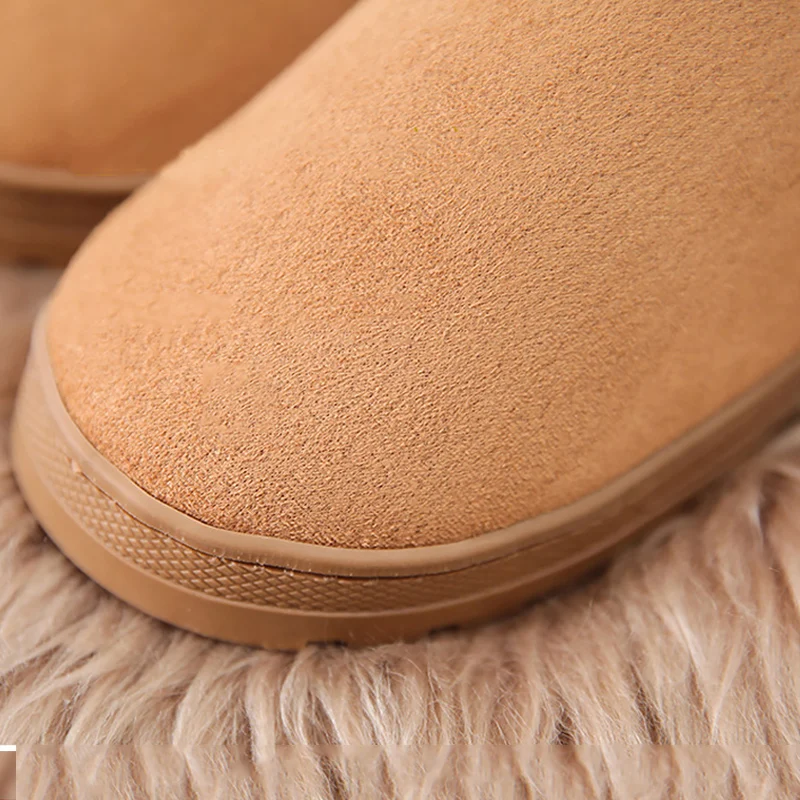 Домашние тапочки для женщин Большие размеры 43 46 Однотонные Нескользящие зимние