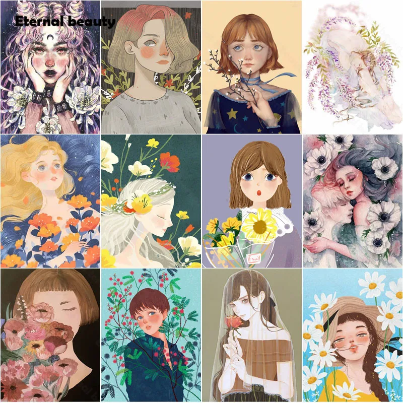 Набор для алмазной живописи 5D вышивки крестиком ручная работа иллюстрация