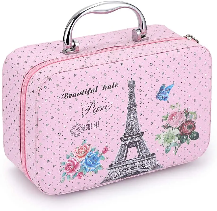 

Женская косметичка с бусинами и мозаикой, 56 бутылочек