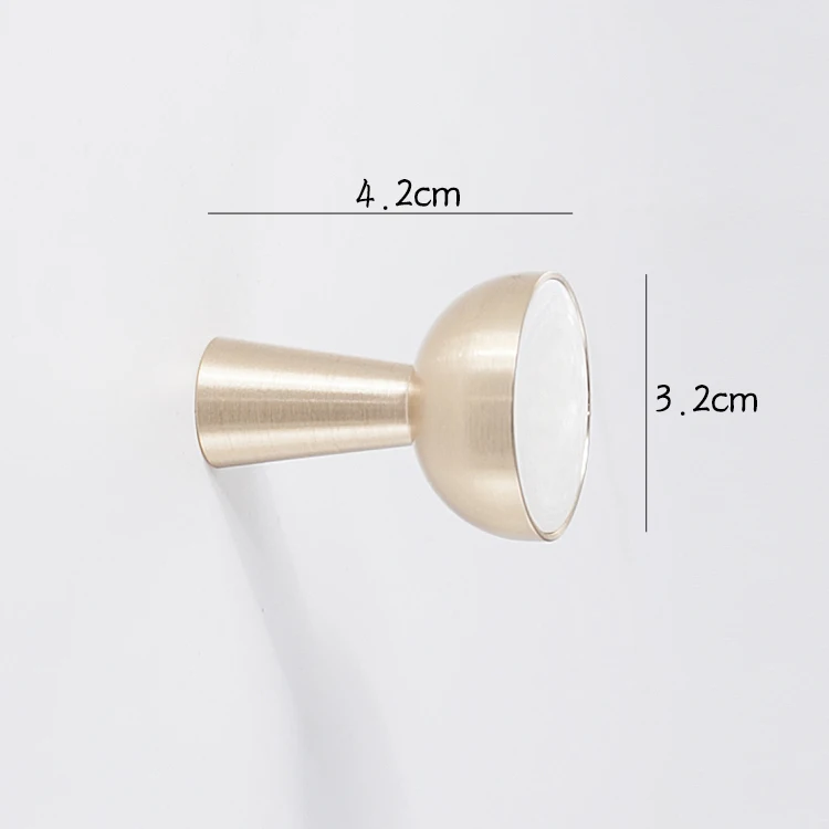 Настенные латунные крючки LKL в скандинавском стиле с золотым орнаментом |