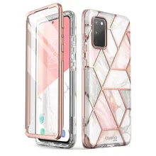 I-BLASON For Samsung Galaxy S20 Case / S20 5G Case Cosmo Full-Body Glitter Marble Bumper Cover WITH Built-in Screen Protector