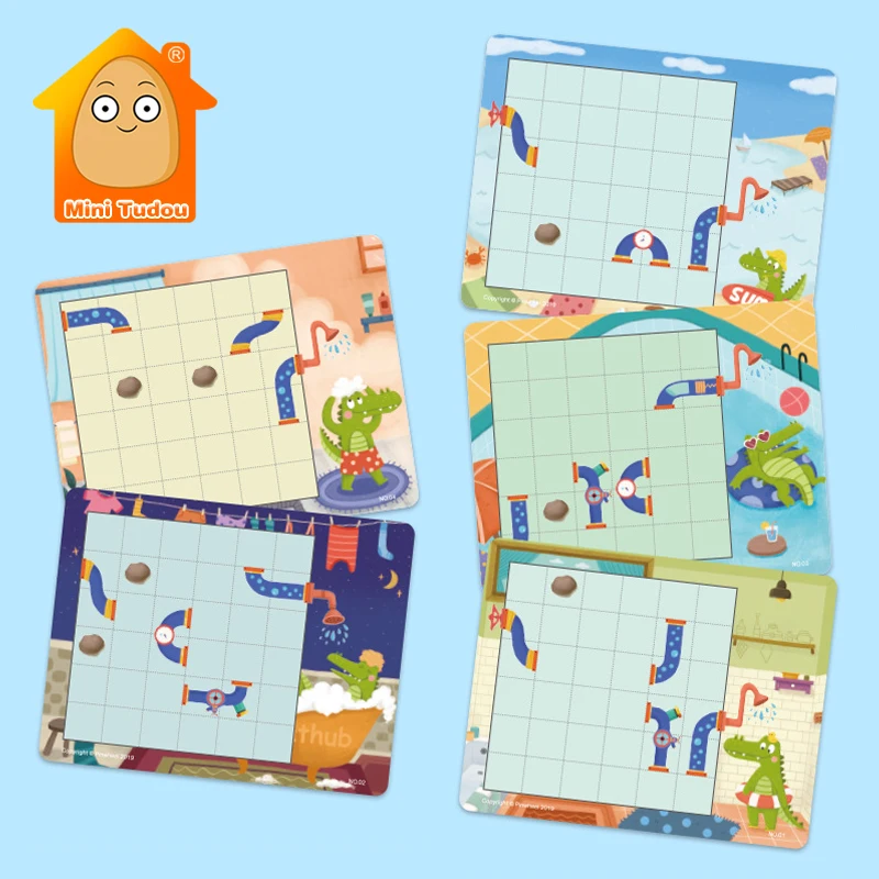 Деревянная игрушка Монтессори детский тренировочный логический фокус 3D пазл