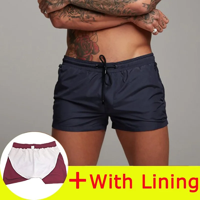 

2021 men's casual shorts new solid color gym fitness fitness shorts men's summer casual cool shorts men's jogging exercise beach