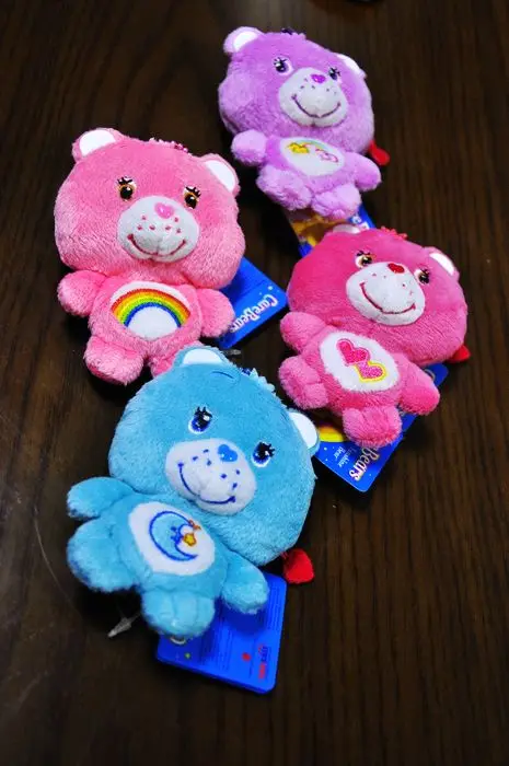 10*7 см мультфильм Kawaii Уход Медведь Фигурка плюшевая штука монета кошелек кукла милые фигурки стиль для взрослых забавная игрушка