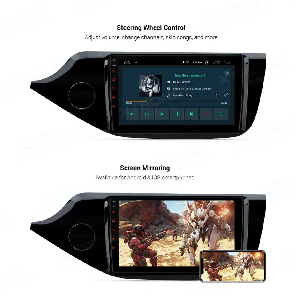 XTRONS 9 ''IPS DSP новейший Android автомобильный мультимедийный стерео плеер для Kia Cee