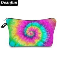 deanfun cosmetic bag with gradient personalized graffiti pattern storage bag ladies portable mini makeup bag 52469