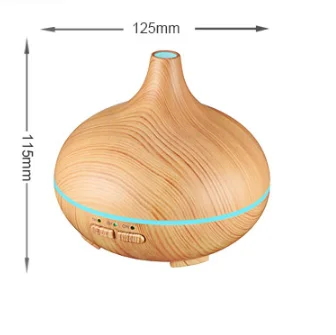 

USB Mini Essential air humidifier aroma oil diffuser Wood Grain ultrasonic wood air humidifier mist maker LED lights home