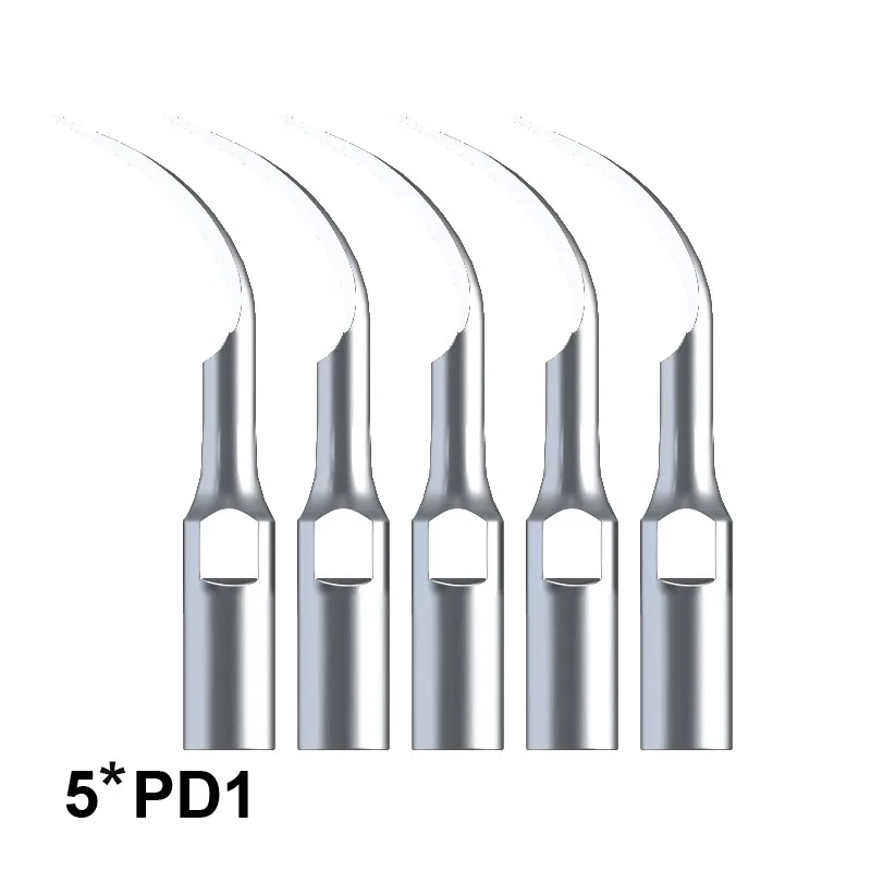 

5Pcs Perio Scaling Tip PD1 Dental Scaler Tips For Dental Ultrasonic Scaler Handpiece SATELEC/DTE To Remove Subgingival Calculus