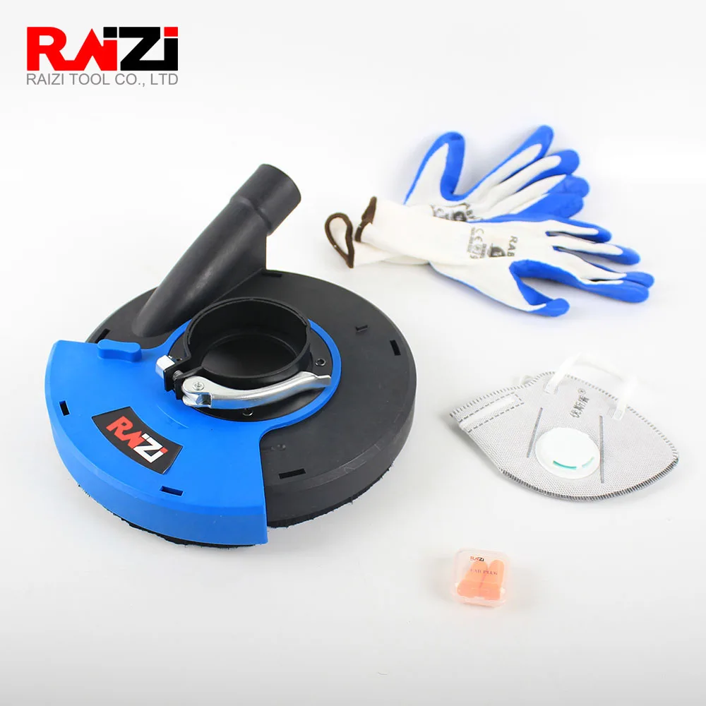Raizi 125/180 мм пылезащитный кожух набор сухой шлифовальной крышки инструменты для угловой шлифовальной машины